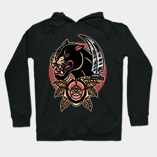 rose and panther tattoo Hoodie